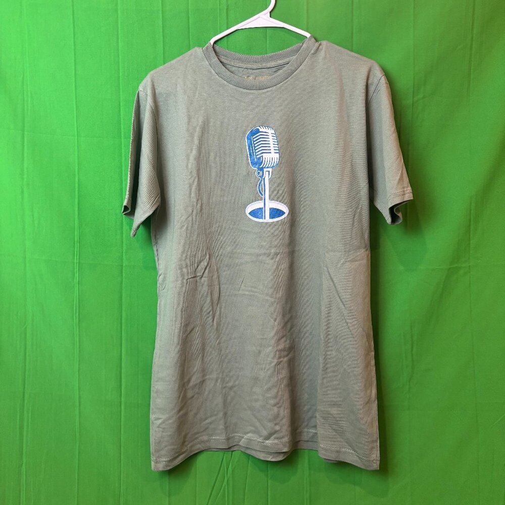 American Needle Hillcrest Los Angeles Microphone Green Shirt — Size M